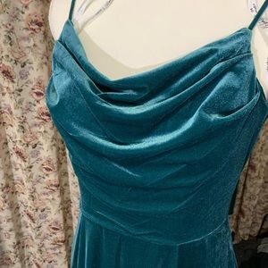 Green maxi dress, used once
